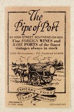 Matchbox label The Pipe of