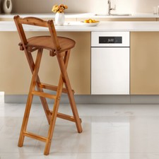 2Pc Folding High Chairs