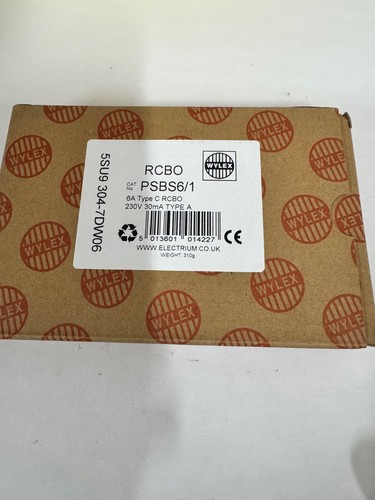 Wylex 6amp rcbo - 6amp, circuit