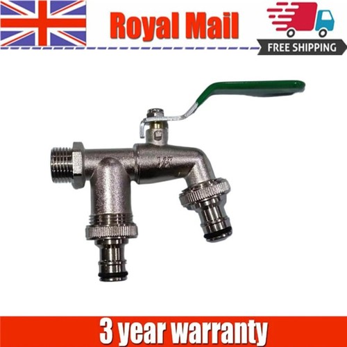 Double garden tap with 2 - tap,
