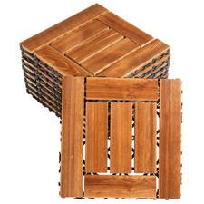 9 Pack Garden Wooden Deck