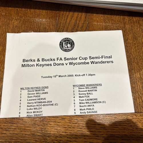 Dons wycombe wanderers - dons,