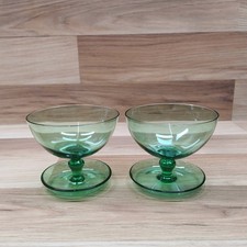 Set vintage green crystal - of, 2
