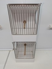 2 x Oesieg Half Show Cage Training Cages for Budgerigars | Bird Show Training |
