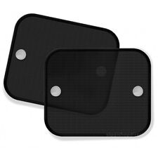  2x Black Plain Car Window UV Mesh Sun Shades Blind Kids Baby Children Sunshade 