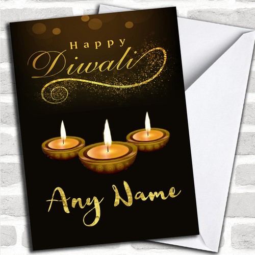 Golden candles personalised - golden,