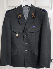 Swiss Army Tunic Dress Aviation Troops Uniform Field Grey Good Condition Size L