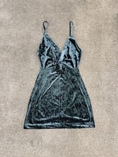 Zara Crushed Velvet Mini Dress