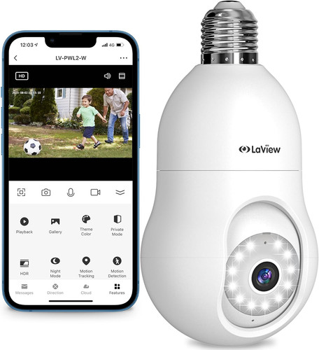 4mp bulb security camera - bulb,