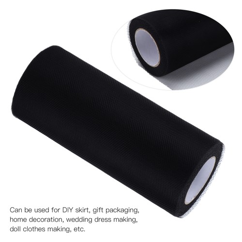 Black tulle roll - black,