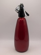 Vintage BOC Sparklets Soda Siphon, Cherry Red.