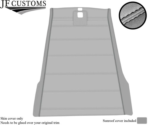 Black stitch roof headlining - black,
