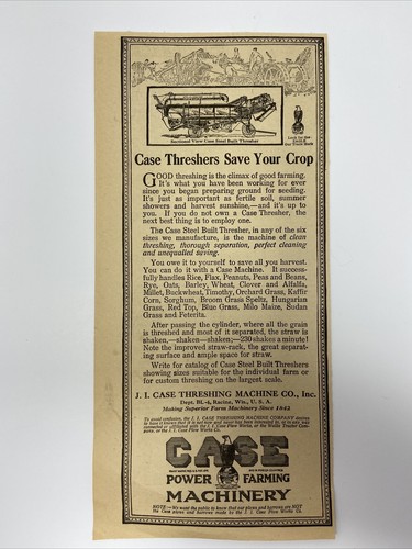1920 case thresher power - case,