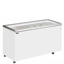 Tefcold ST500 White Chest Freezer with Hinged Glass Lid