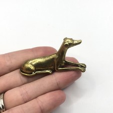 Brass Greyhound Figure Ornament PaperWeight - Sighthound - Whippet - Dog - Gift 