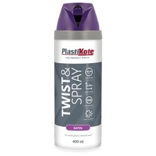 Plasti-kote 22116 400ml Premium Spray Paint - Satin Sumptuous Purple