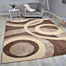 Brown Rugs Beige Small Extra