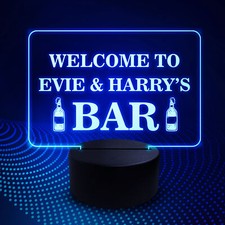 NEON BAR SIGN Personalised Pub