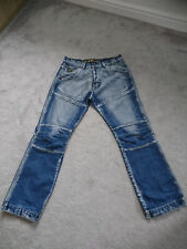 VTG OSAKA TIGER RAW DENIM BUTTON FLY DISTRESSED MENS JEANS 36" W X 32" IL