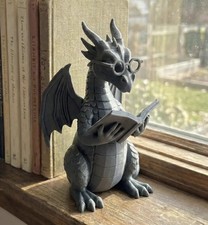 Bookish dragon reading wyrm - bookish,