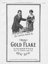 GOLD FLAKE CIGARETTES - Vintage Advertisement 1926 #5