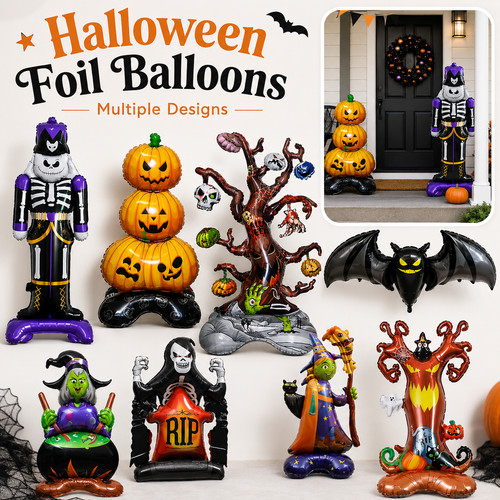 Halloween 2026 foil balloons - halloween,
