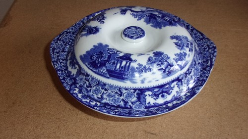 Olde alton ware blue white - blue,