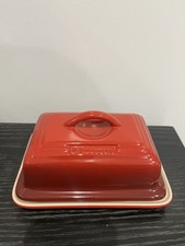 Le Creuset Stoneware European Butter Dish Ombre Red