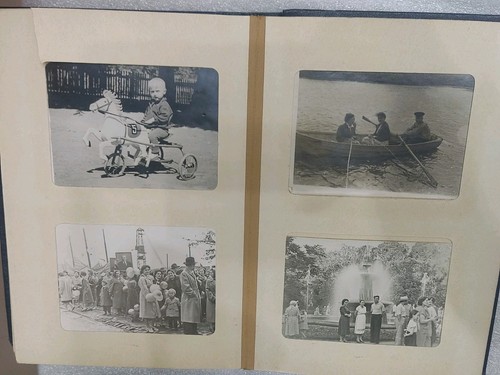 Album with old photos - old,