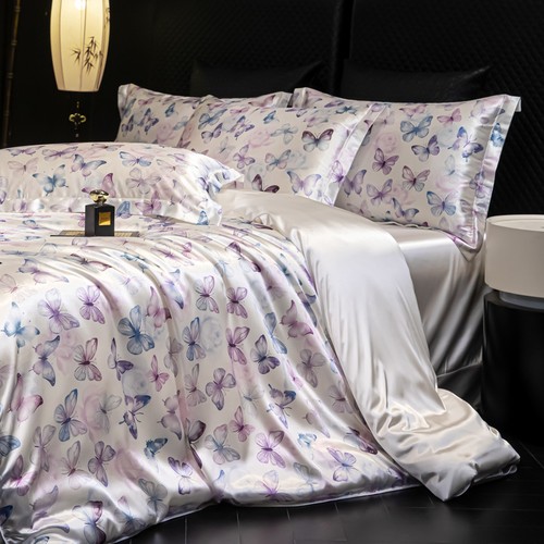 Floral print silk - silk, set