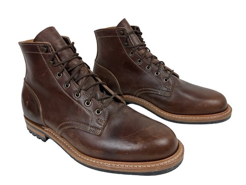 Truman brown leather - leather, toe