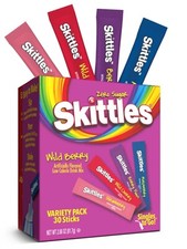 Skittles Wild Berry Drink Sachets Sugar Free 30 Box US Import 4 Different Flavor