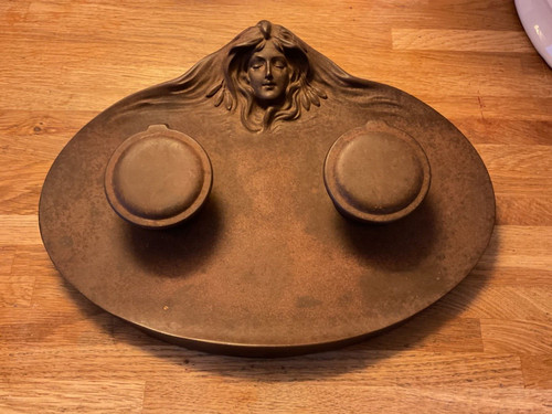 Geschutzt jugendstil inkwell - -,