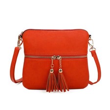 Ladies Twin Tassel Crossbody