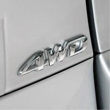 1* 4WD 3D Logo Metal Chrome
