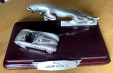Leaping Cat Jaguar XK120C On Jaguar Classics Plinth