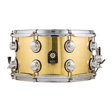Natal - 13" x 7" Brass Snare Drum - SD-BR-CL37, FREE Evans 13" HD Dry Drum Head!