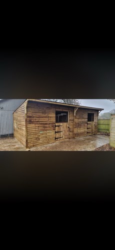 Two 12x12 mobile stables - mobile, on