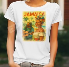 Ladies' Jamaica T-Shirt Ladies' Beach Sun Sea Surf Fun Summer Party Jamaican Men