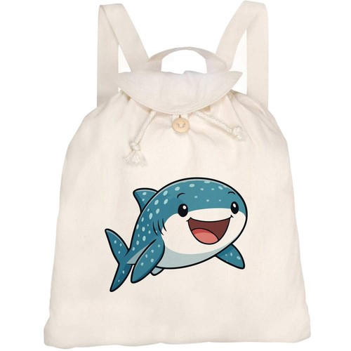 Happy whale shark canvas - 'happy,