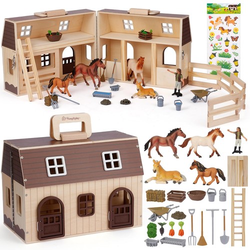 Large portable wooden horse - large,