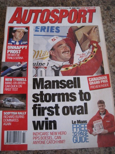 Autosport magazine jun - magazine, 1993
