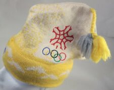 Handmade Woollen Yellow Hat Murray Merkley Calgary Olympics 1988 Small Toque