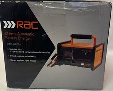 Battery Charger, RAC Heavy Duty 12AMP Automatic car&bike battery charger 6v &12v