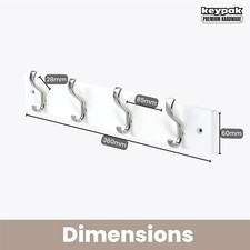 Coat Rack Wall Door Mounted, 4