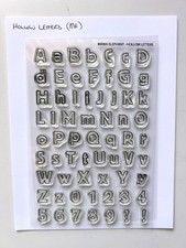 Mama Elephant Hollow Letters stamp set