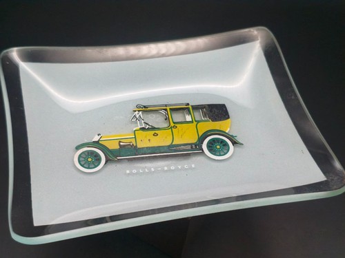 Vintage glass ashtray - glass, –