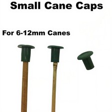 Small Garden Cane Caps Rubber