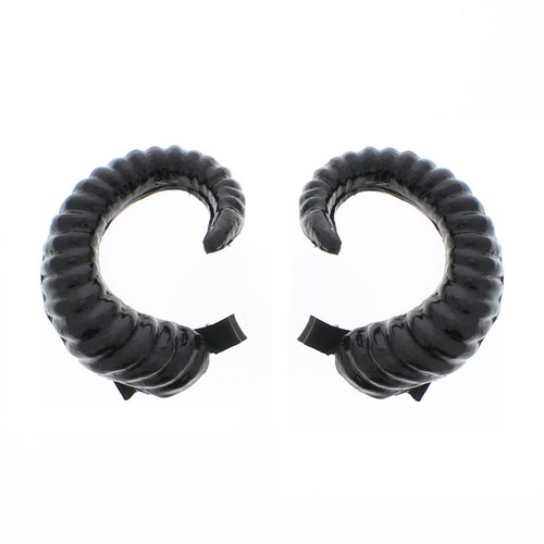 Evil black devil horn clips - evil,