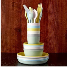 IKEA KALAS Kids Tableware Set – 36pc Plates, Cups, Bowls & Cutlery